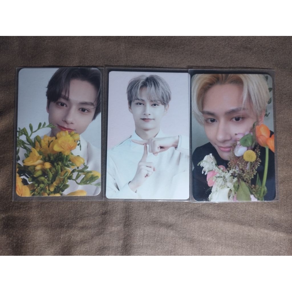 Bundle Official Photocard Seventeen jun flower one side fml carver