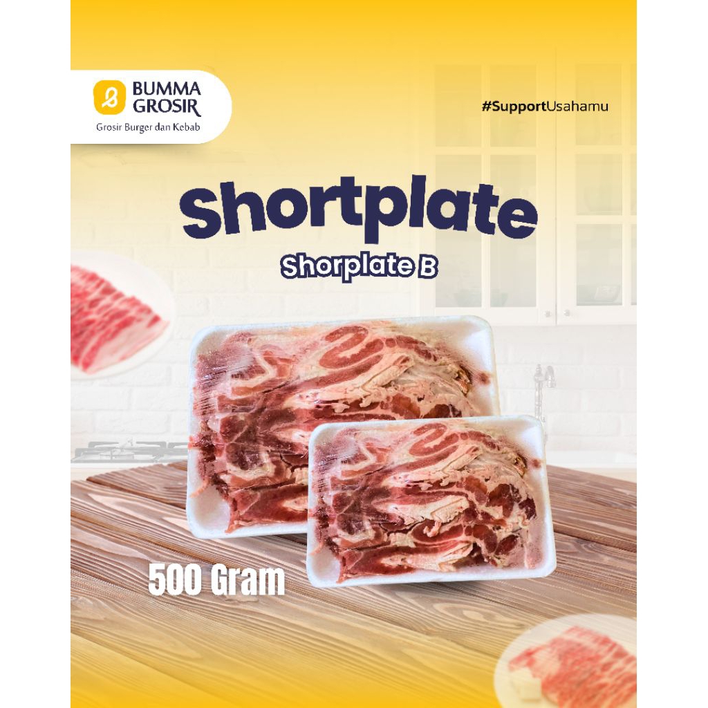 

Shortplate beef - slice beef - daging sapi iris - shabu shabu yakiniku - 500gr