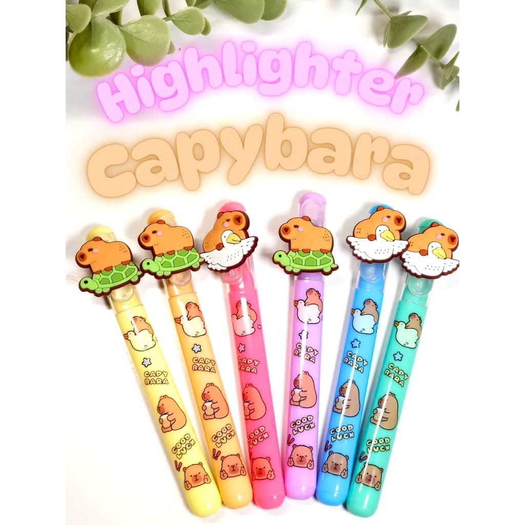 

Cod Stabilo Highlighter Capybara 1 pcs / Stabilo warna warni / Stabilo Highlighter / stabilo