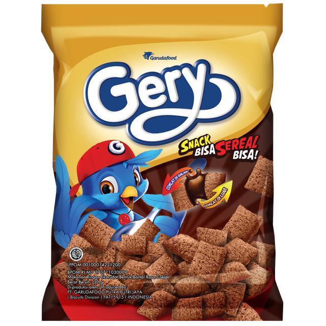 

Gery Snack Bisa Sereal Bisa Pillow COKLAT Bentuk Bantal Rasa Cokelat 24gr