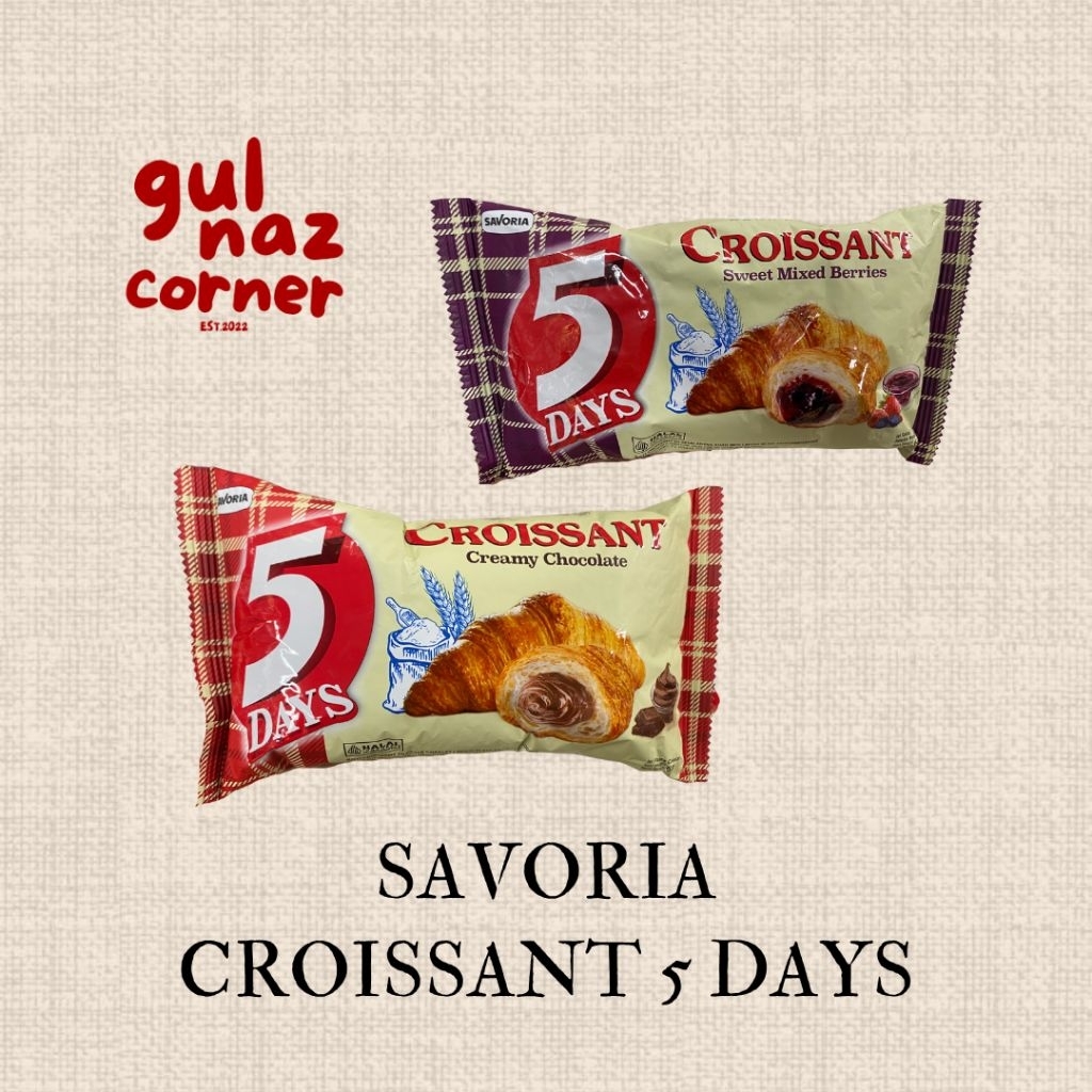 

[FREE BUBBLE WRAP] SAVORIA CROISSANT 5 DAYS 60 GR | BERRIES & CHOCOLATE