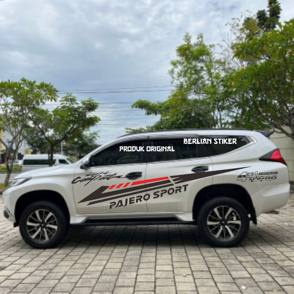 promo stiker mobil mitsubishi pajero sport fortuner cutting stiker lis bodi samping mobil all new pa