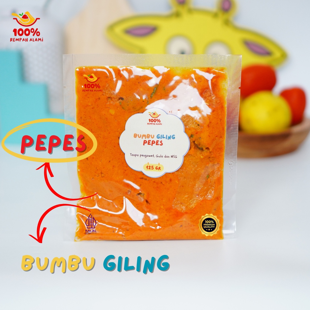 

100persen - Bumbu Pepes Ikan Tahu Tempe serbaguna Masak Instan 125gr