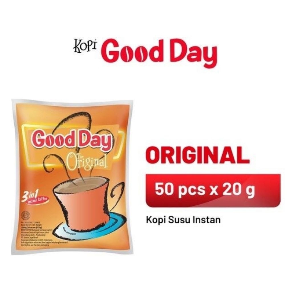 

Good Day Original 1 Bag Isi 50 Sachet