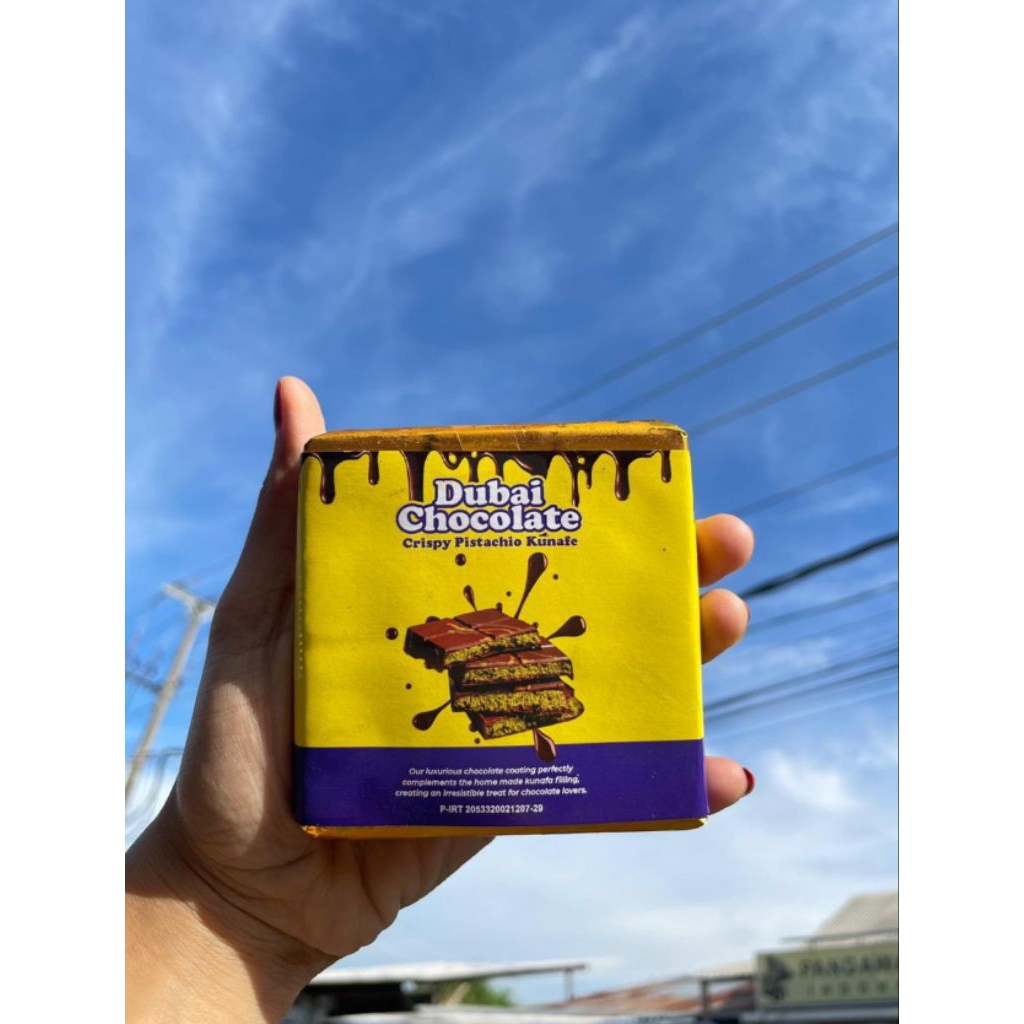 

Dubai Chocolate Crispy Pistachio Kunafe/Coklat Dubai Viral