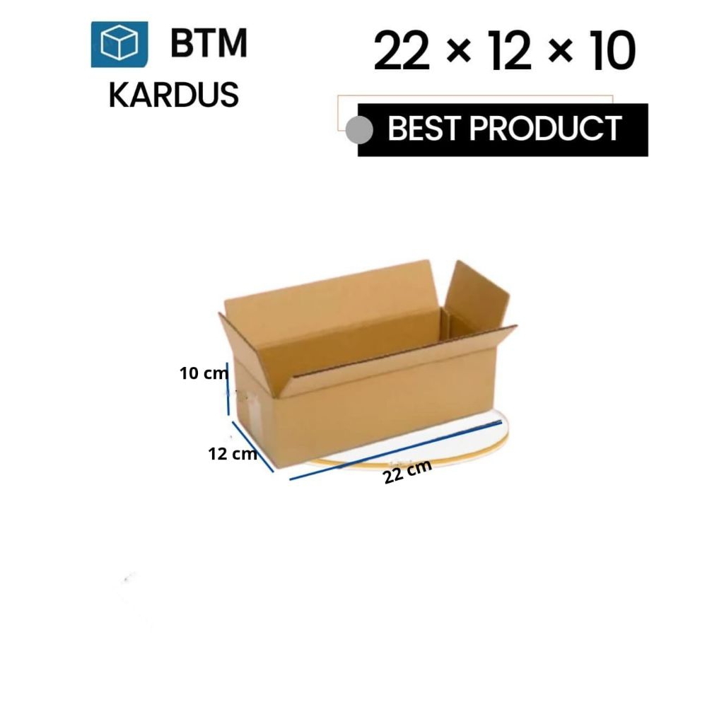 

kardus packing ukuran 22x12x10