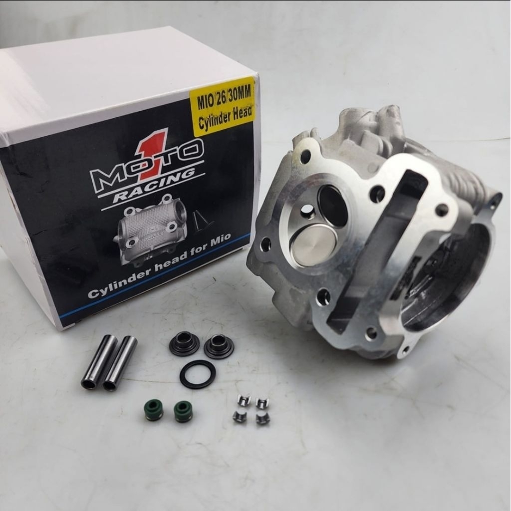 CYLINDER HEAD MIO MOTO 1  2V (28-24) + KLEP + RETAINER