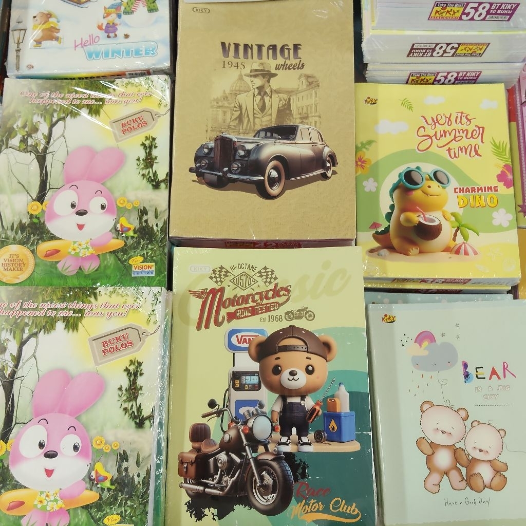 

Buku Tulis Kiky Boxy 42 Lembar - 1 Pak isi 10 buku berkualitas