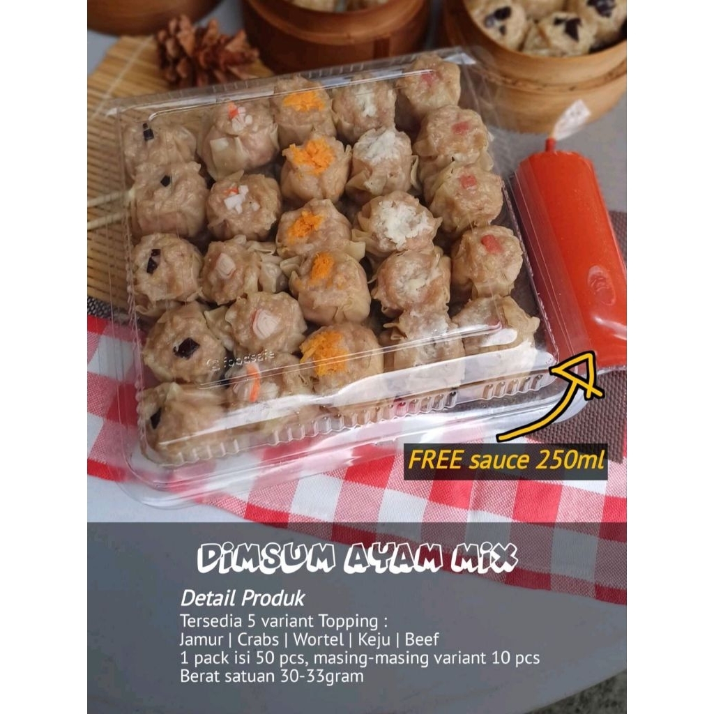 

Dimsum Jumbo Mix isi 50 Pcs
