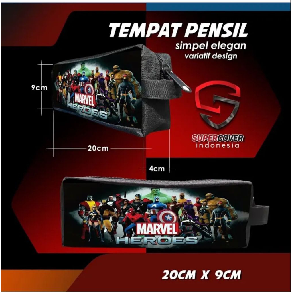 

Tempat pensil ukuran 20x9cm Karakter kartun