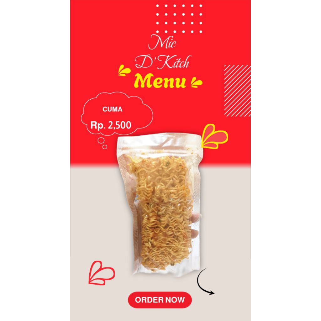 

Snack Cemilan Mie Kremes Rasa Pedas Asin Gurih Murah