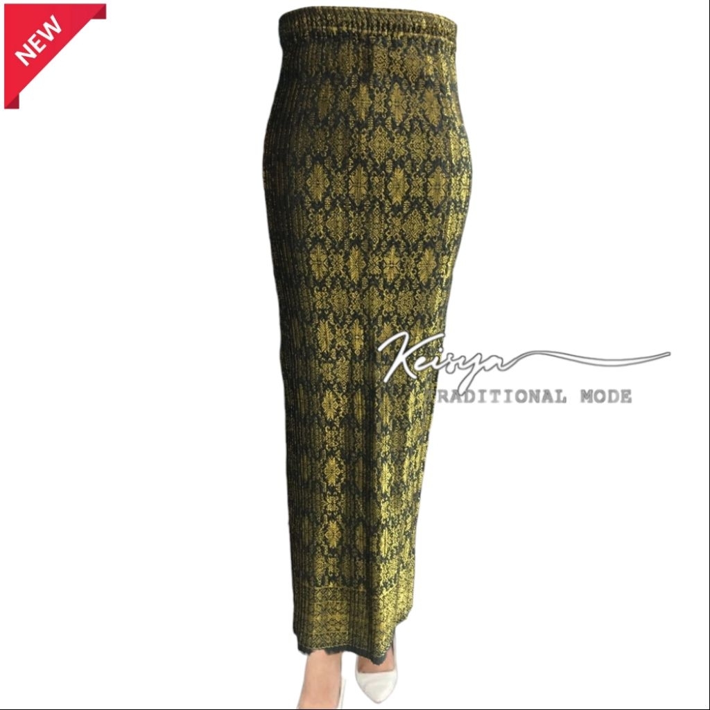 Rok Plisket Songket / Rok Songket Plisket / Rok Songket Bawahan Kebaya Modern / Songket Palembang