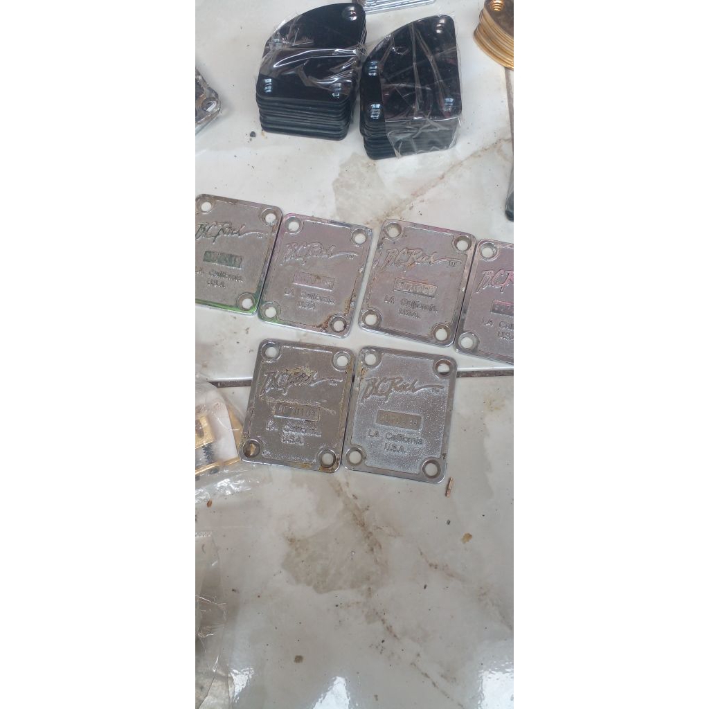 NECK PLATE GITAR ORIGINAL SAMICK KOREA KRAMER EPIPHONE BC RICH USA VANTAGE KOREA  IBANEZ JAPAN PILIH