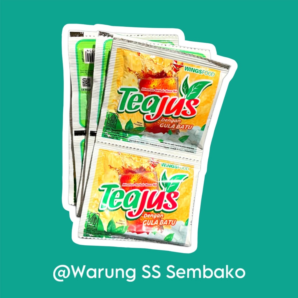 

Teajus Minuman Serbuk Gula Batu 1 renceng isi 10 sachet