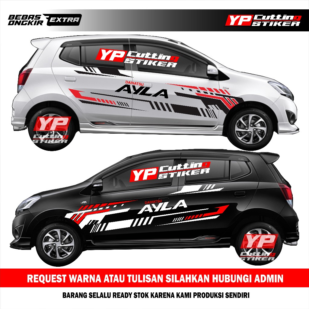 Sticker mobil daihatsu ayla sticker list terlaris mobil ayla agya stiker mobil ayla agya keren