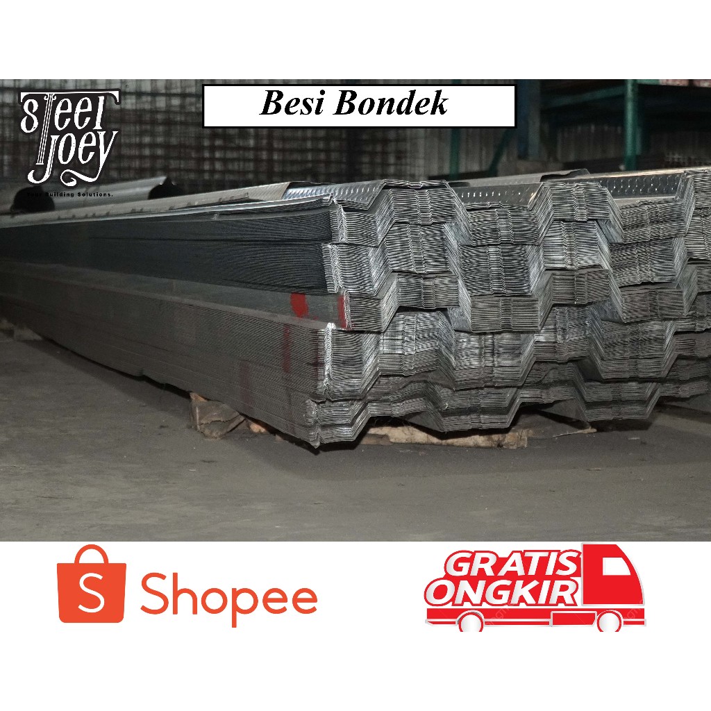 BESI BONDEK Ukuran 3 sampai 6 Meter | Penguat Lantai & Atap Cor | Cepat, Kuat & Anti Karat