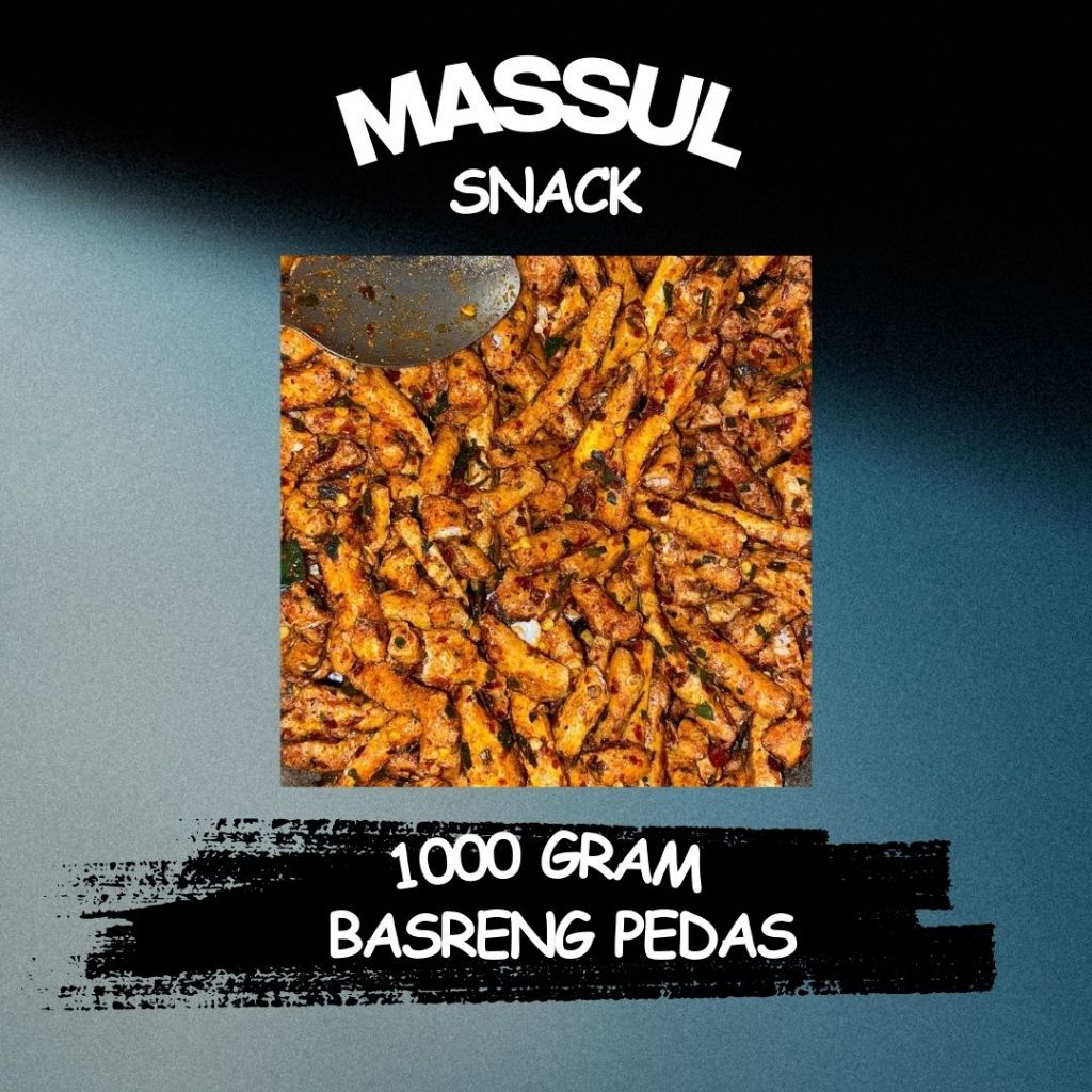 

[1kg] Basreng Enak Pedas Renyah Murah Bakso Ikan Goreng Khas Sunda