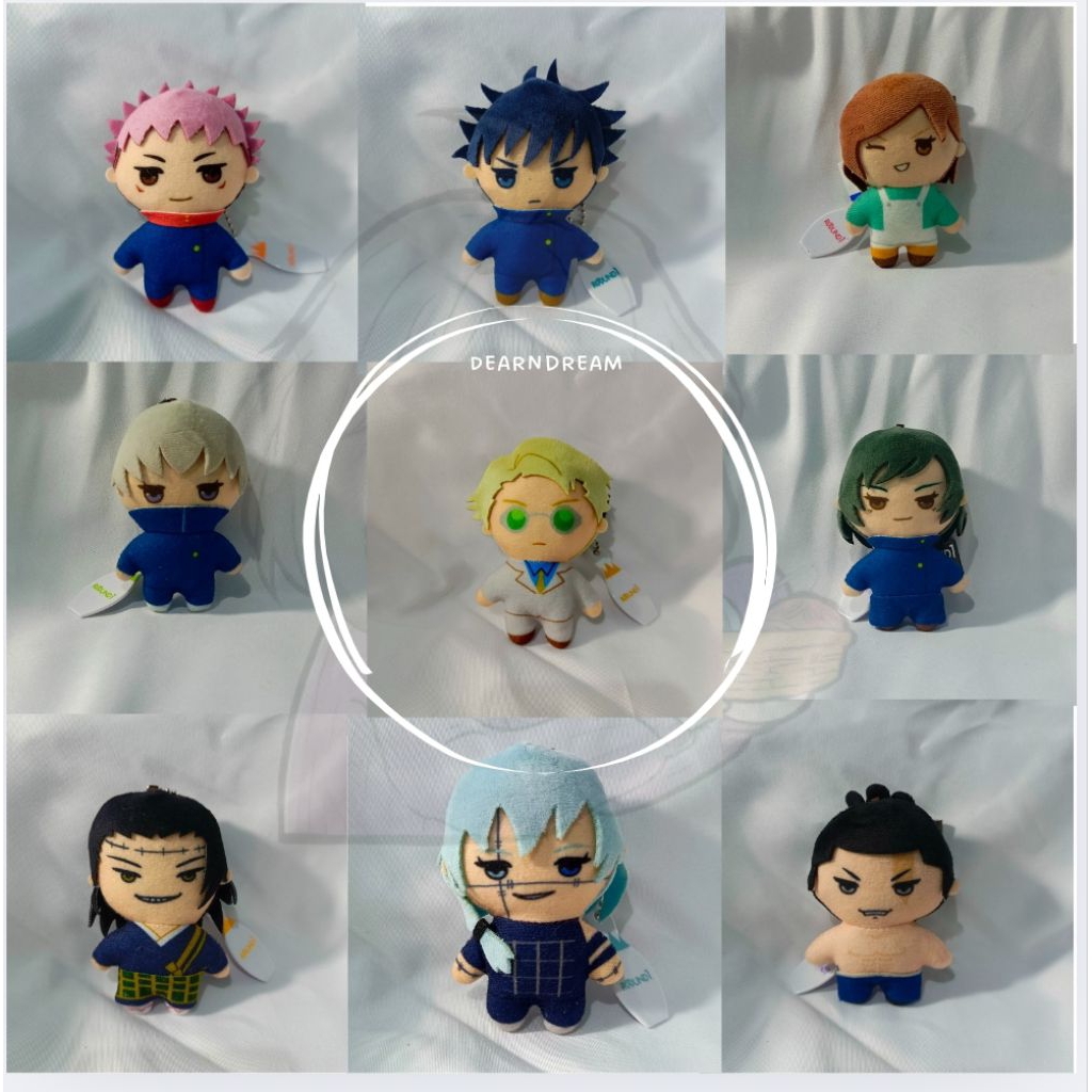 Plush Anime JUJUTSU KAISEN x Round 1 Mascot | JJK | Nanami Itadori Megumi Nobara Kenjaku Mahito Bagc