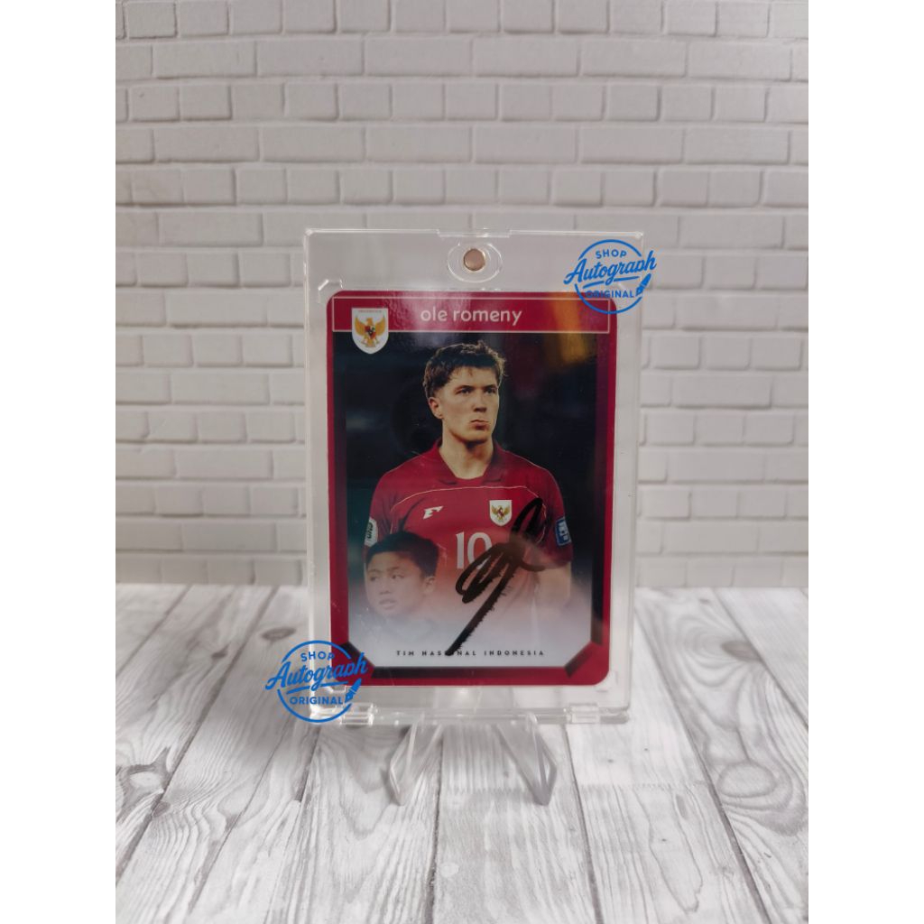 Photocard Original sign striker timnas Indonesia Ole Romeny bertanda tangan asli