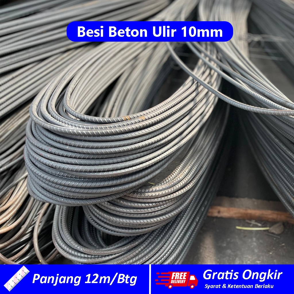 Besi Beton Ulir 10mm / Besi Ulir 10 / Harga Besi Ulir / Jual Besi Ulir 10