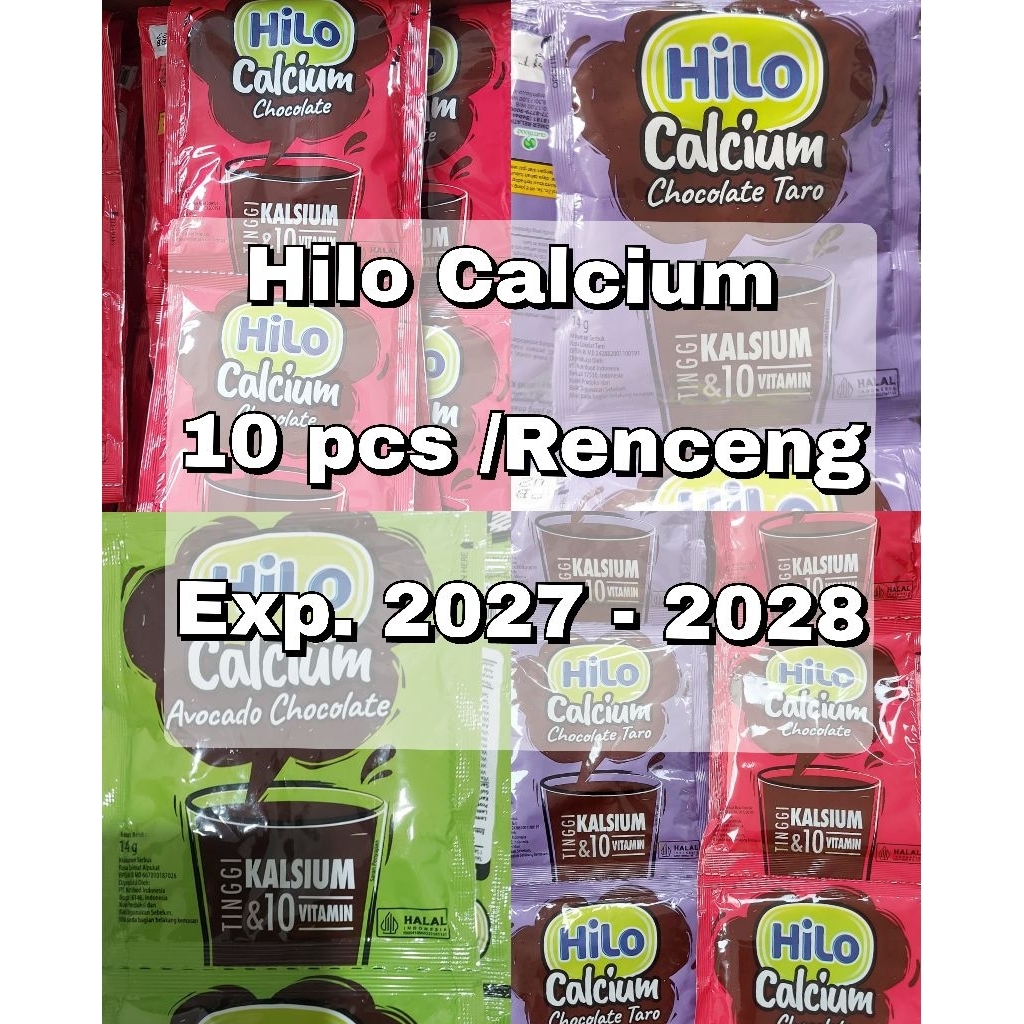 

HILO CALCIUM Sachet Renceng/ isi 10 sachet/ Exp. 2027 - 2028