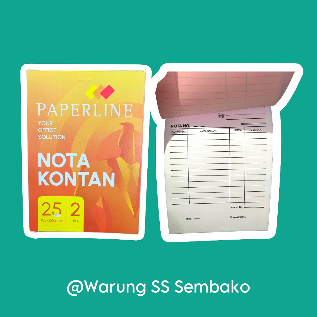 

Paperline Buku Nota Kontan kecil 2 rangkap 1 pcs