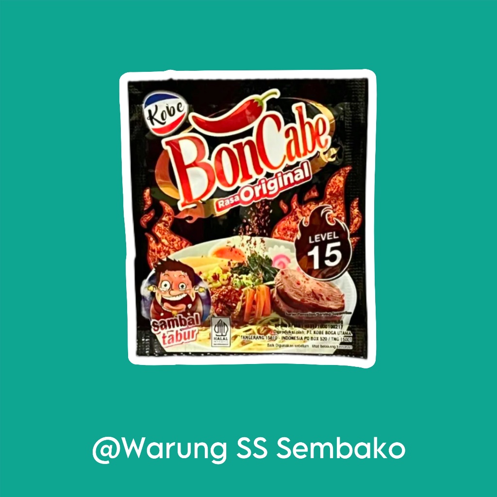

Boncabe Cabe Bubuk Pedas Level 15 eceran 1 sachet
