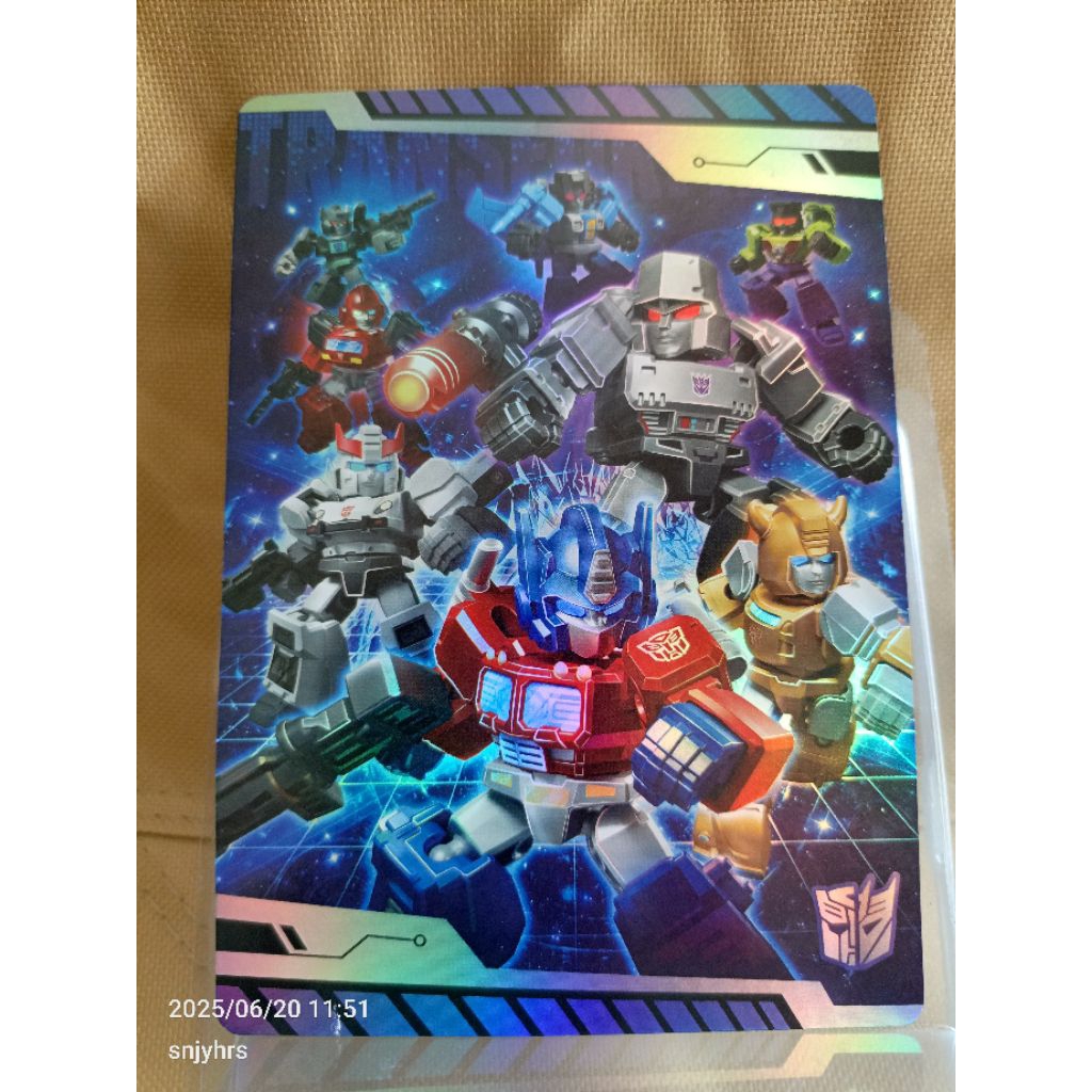 Blokees Transformers Galaxy Version Defender 01 Card