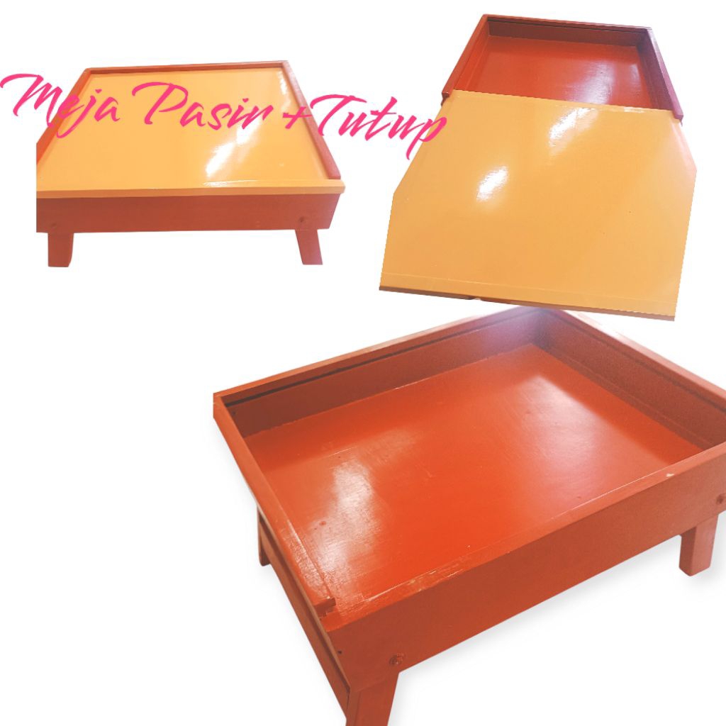 Meja Pasir Lipat ada Tutupnya Mainan Pasir Anak