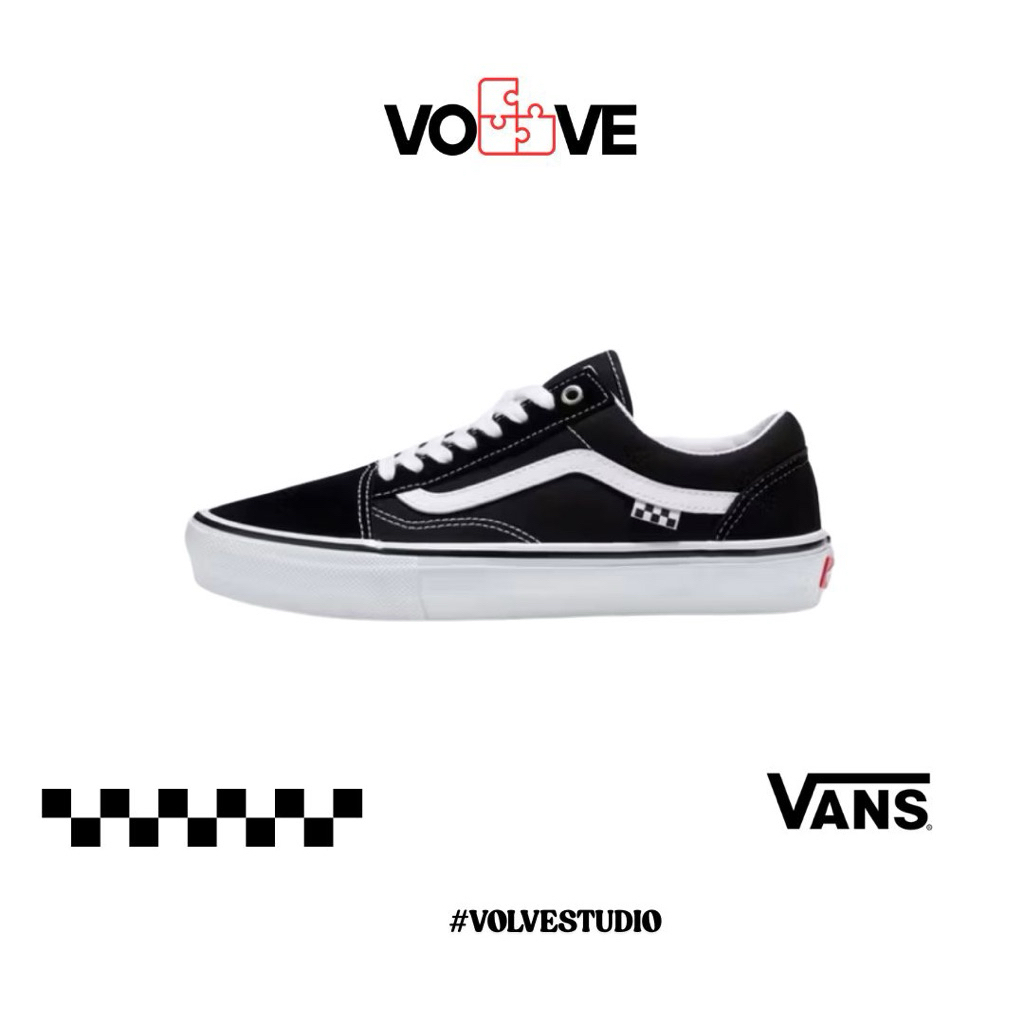 V Old Skool Pro Skate Black White Original