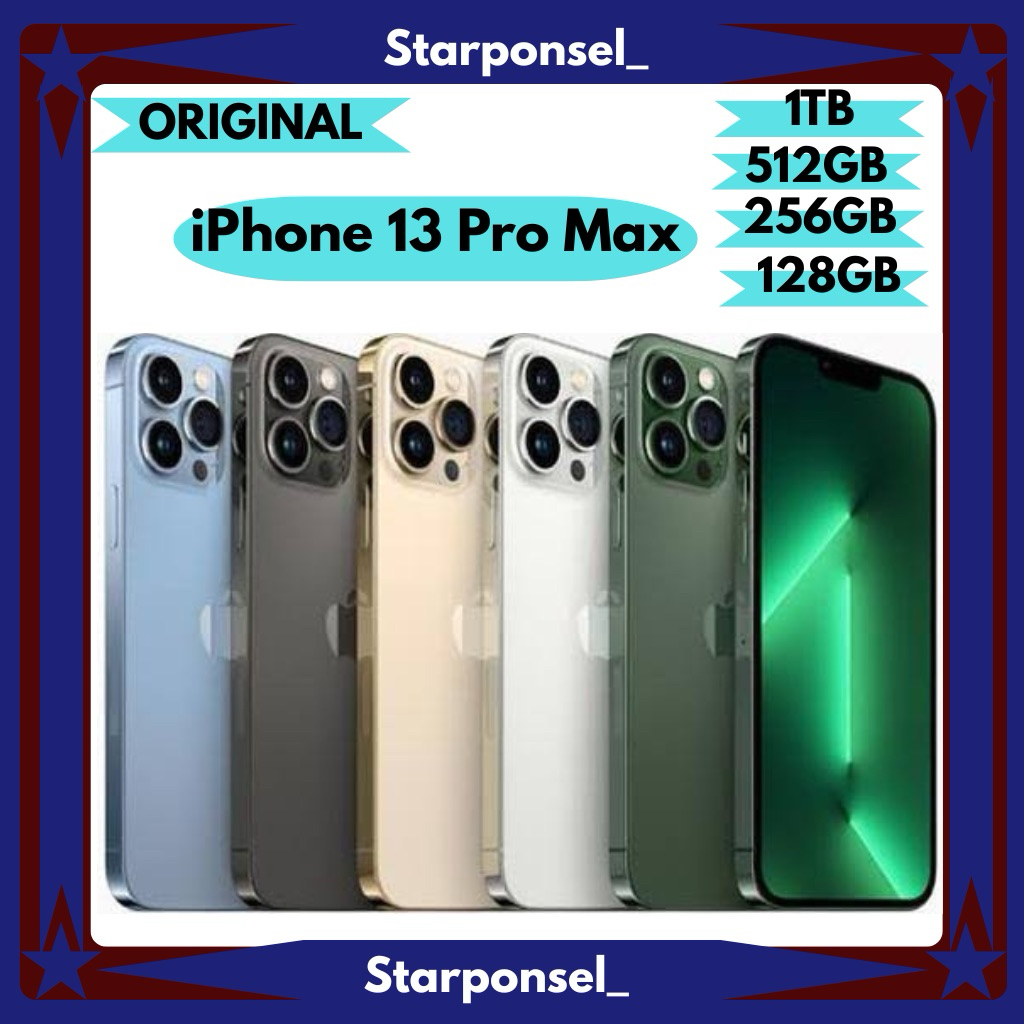 Apple iPhone 13 Pro Max 128GB 256GB 512GB 1TB Second Original Ex Inter