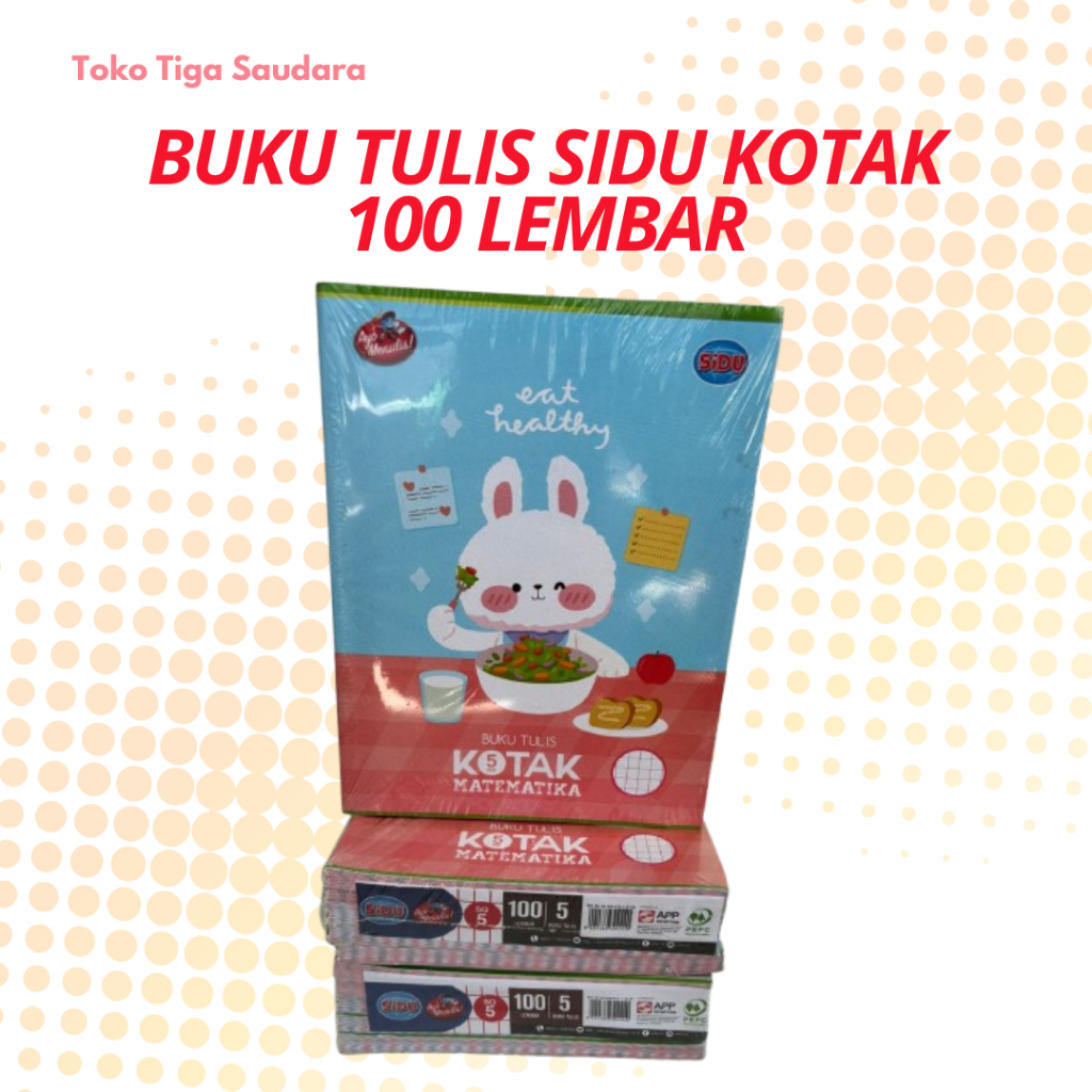 

Buku Tulis SIDU Kotak Matematika 100 Lembar (1 Buah)