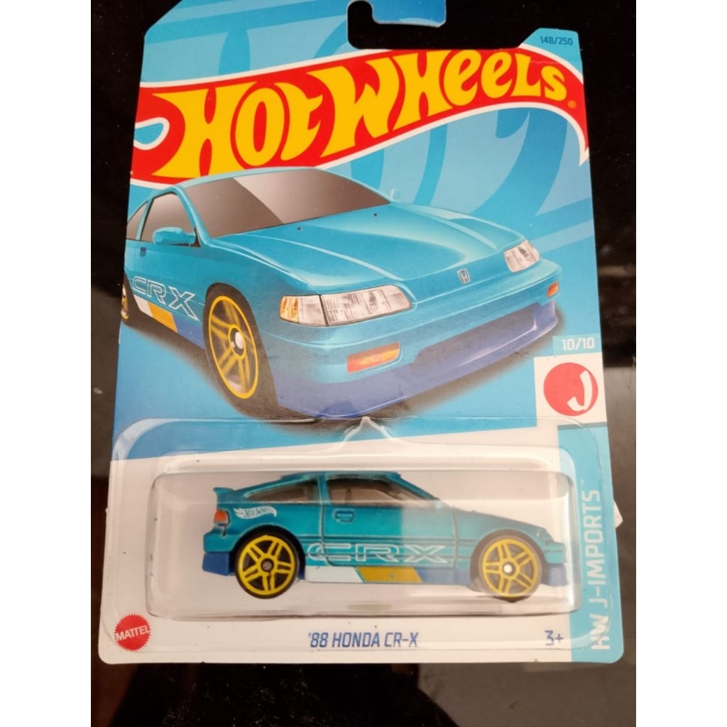 hot wheels Honda crx biru.