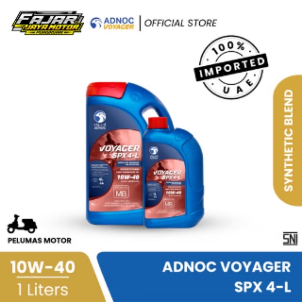 Adnoc voyager | synthetic blend oil| virgin oil | matic motorcycle oli motor