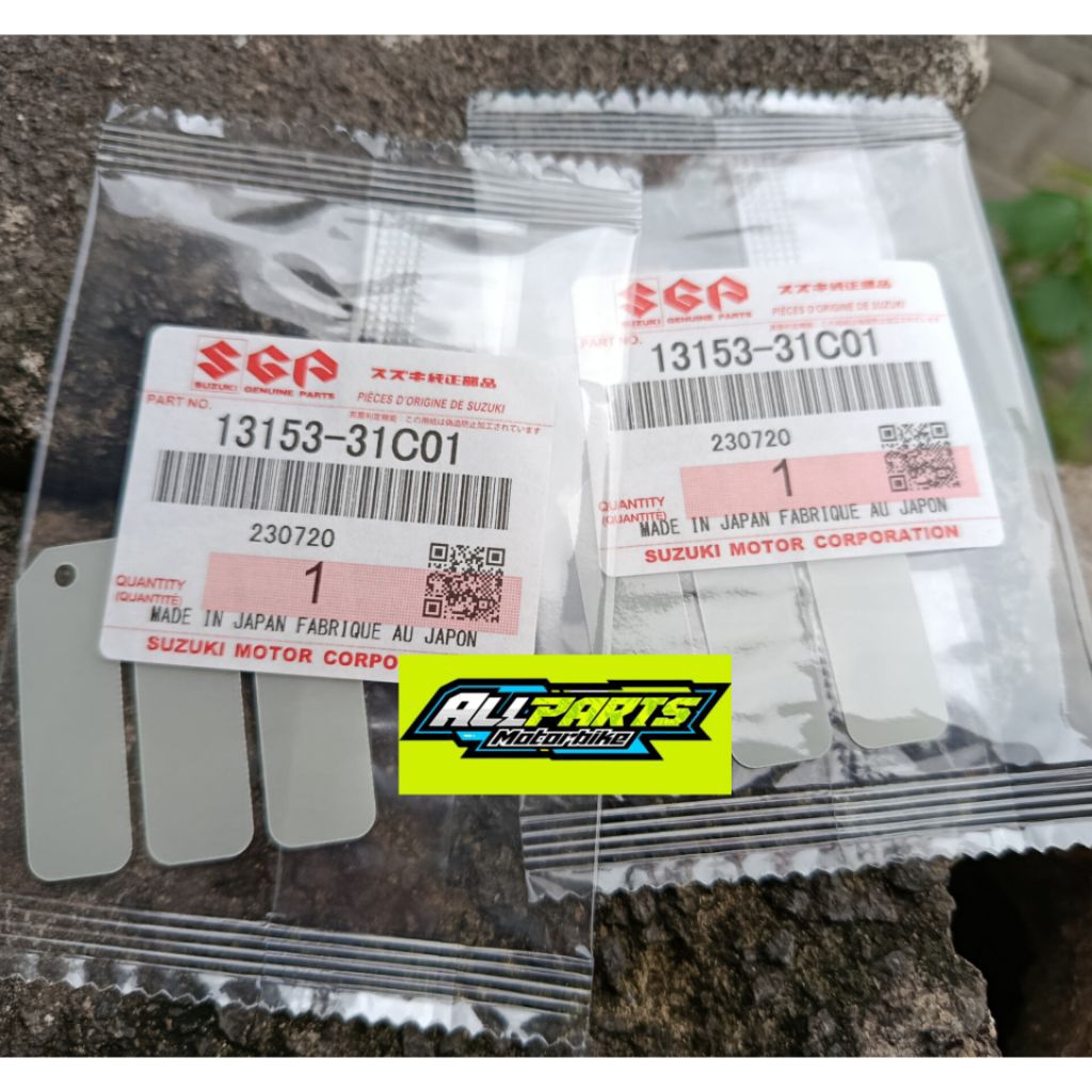 LIDAH MEMBRAN ISI 2PC SATRIA 2TAK HIU/LUMBA / RC100 ORIGINAL SGP  MADE IN JAPAN 13153-31C01 ASLI