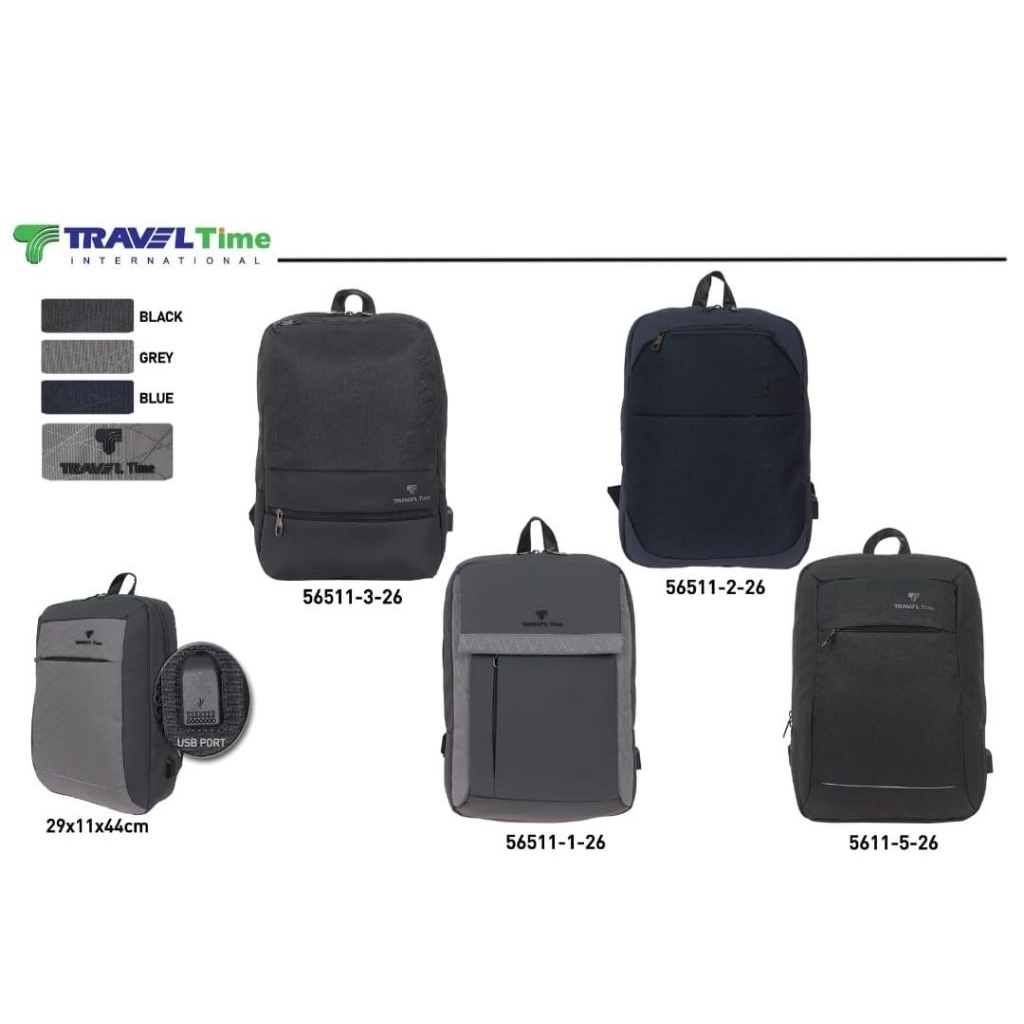 ransel TRAVEL TIME ORIGINAL 100% dijamin