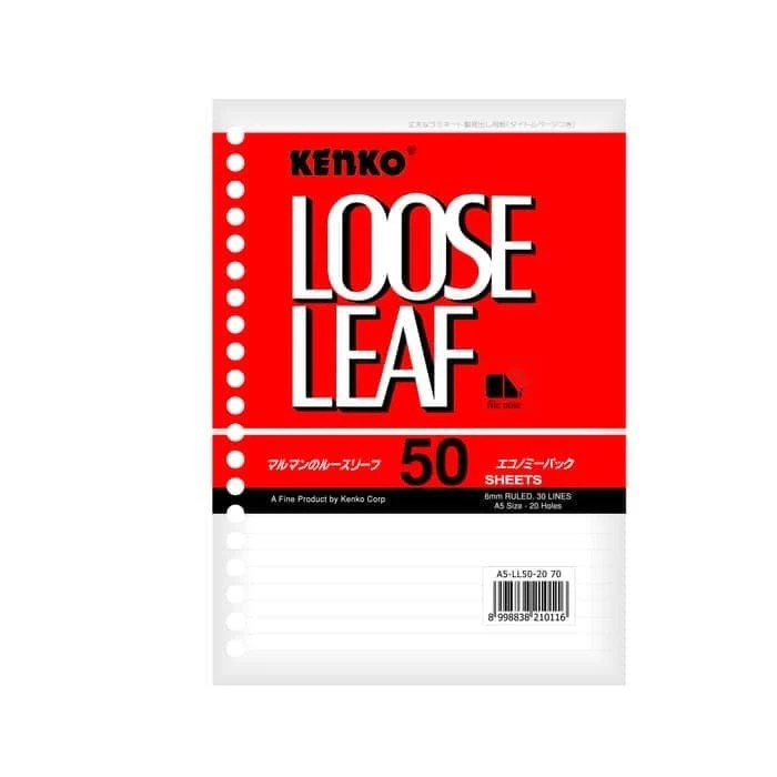 

KENKO - ISI BINDER / LOOSE LEAF B5 ISI 50 LEMBAR