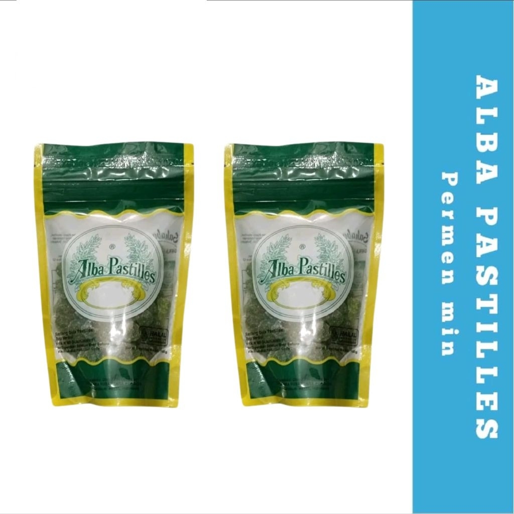 

Alba pastilles classic flavour kemasan ziplock mint permen
