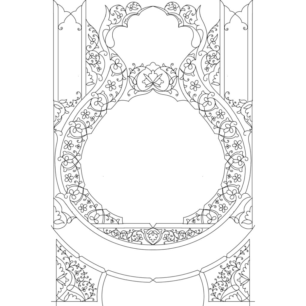 Mal Kaligrafi dekorasi