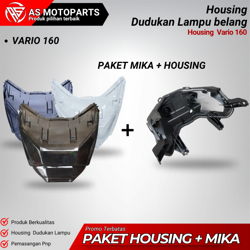 MIKA STOPLAMP + HOUSING REFLEKTOR VARIO 160 PAKET MIKA+HOUSING MIKA/COVER STOPLAMP BELA