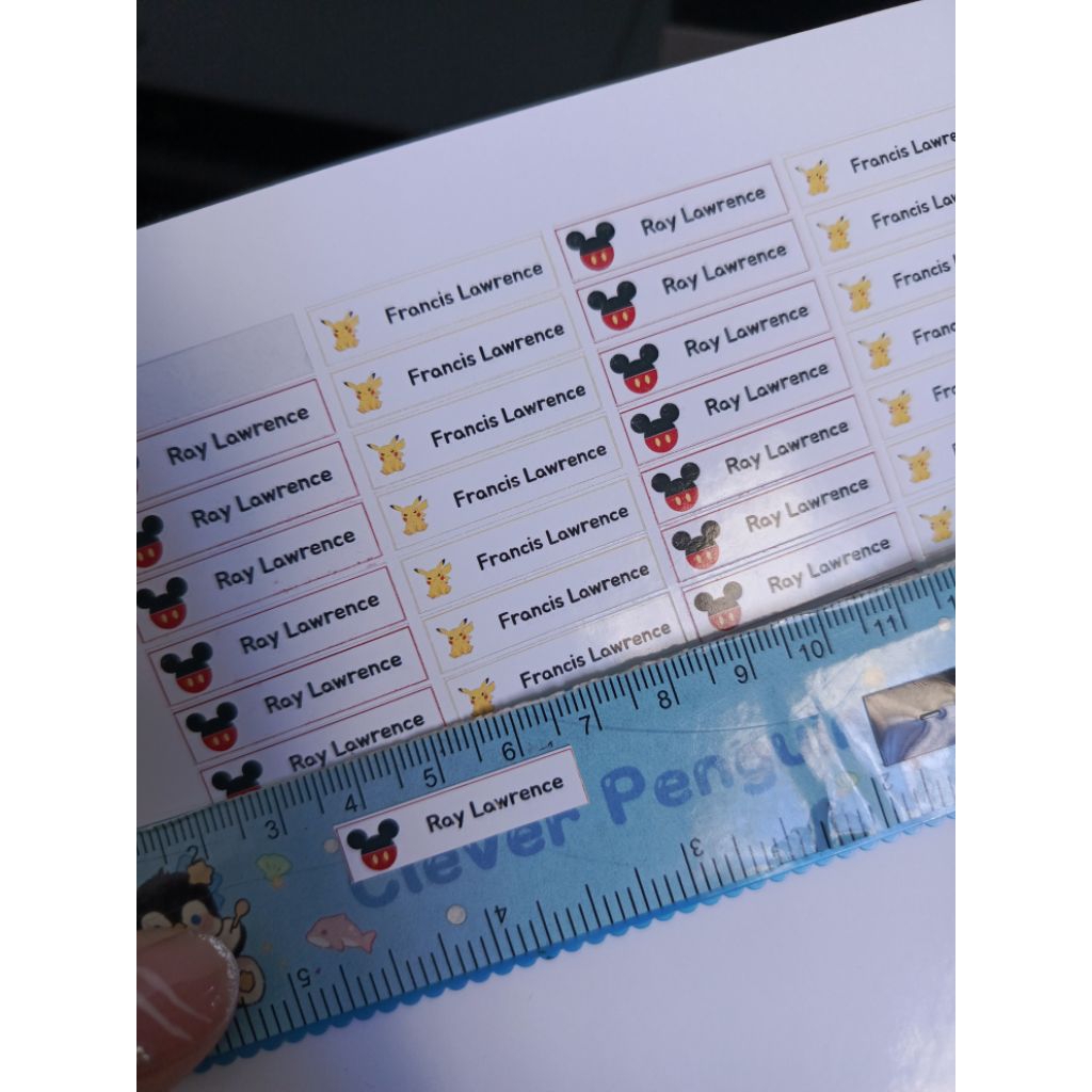 

Custom Sticker Label Nama Brand Produk Aksesoris Murah Batam Buku Alat Tulis