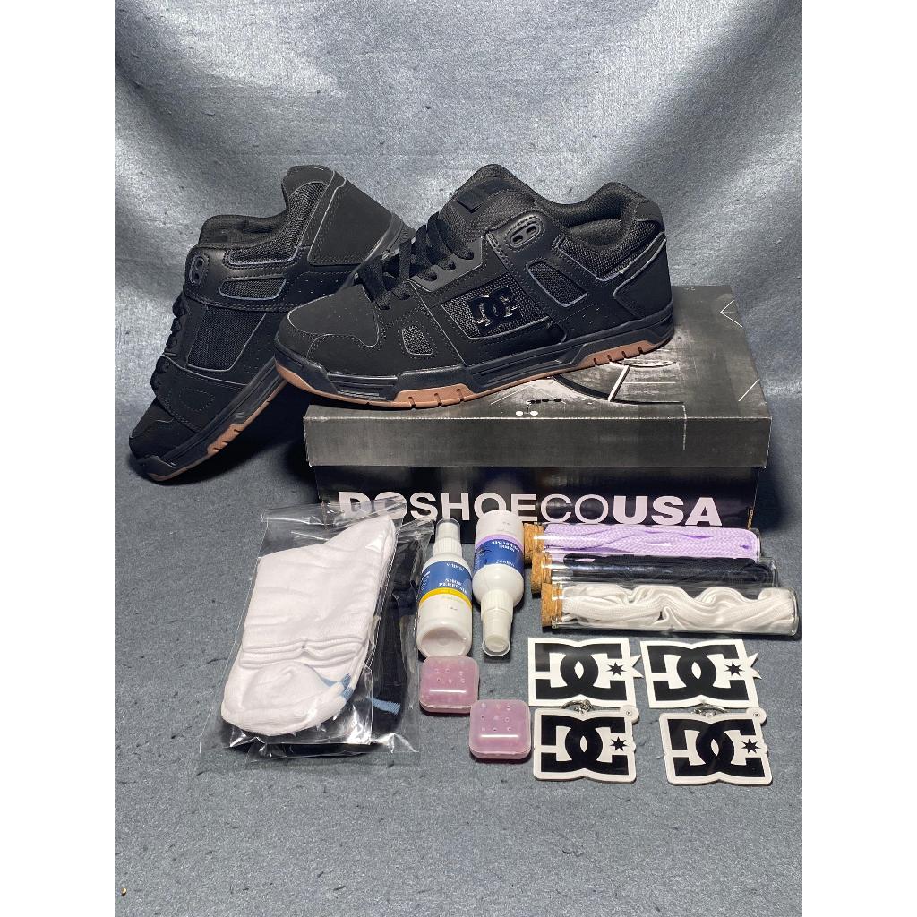 Sepatu Skate DC Stag Full B/Gum Realpict 100% BNIB Global Ukuran 40-45