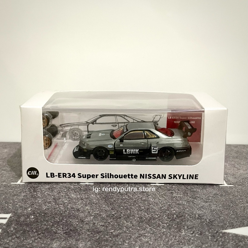 CM Model CHASE Nissan Skyline R34 Super Silhouette LBWK Segel