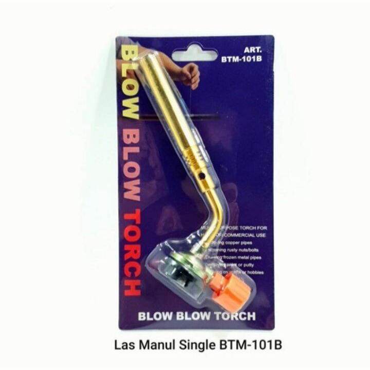 Kepala Gas Portable Kuningan Flame Gun Blow Torch Las Mini