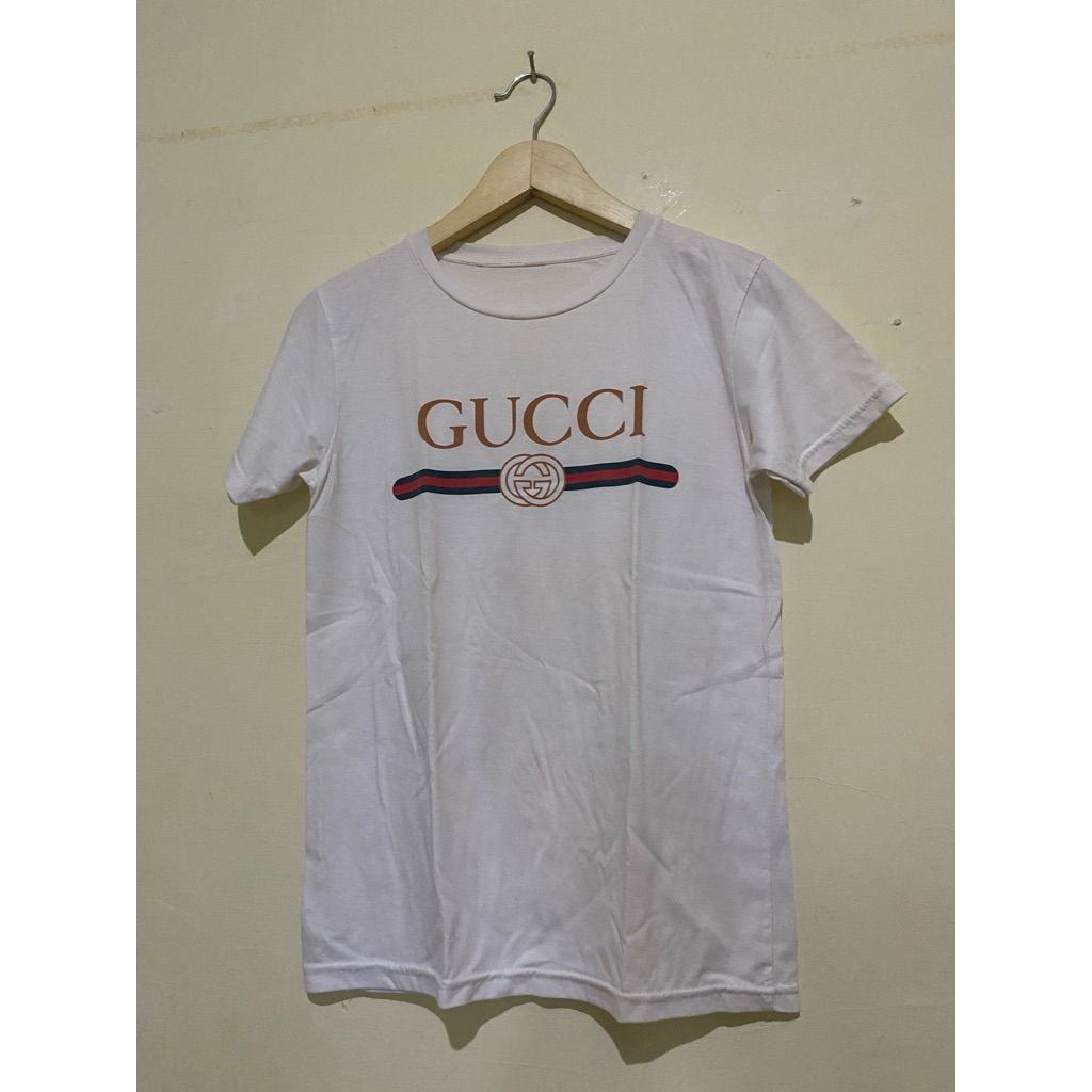 Kaos Gucci white  (preloved)