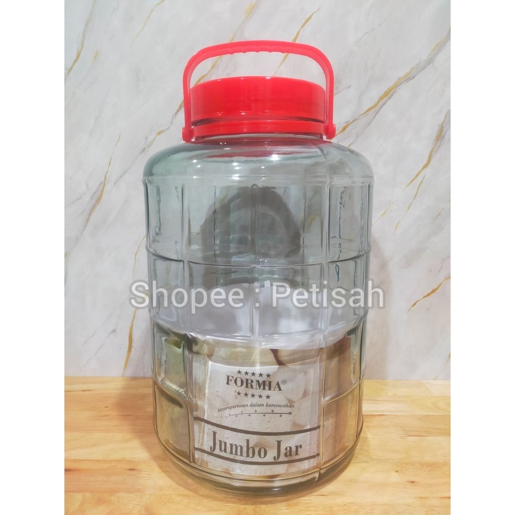 Toples Kaca 16 Liter / Formia Jumbo Jar / Toples Cendol /  Toples Kaca Formia 16Liter / Toples Kaca 