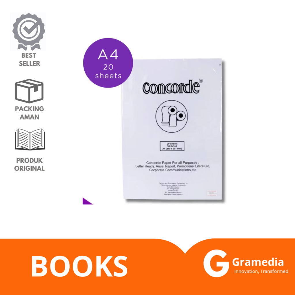 

Gramedia Lampung - Paper Concorde PK-CC A4 90GSM White