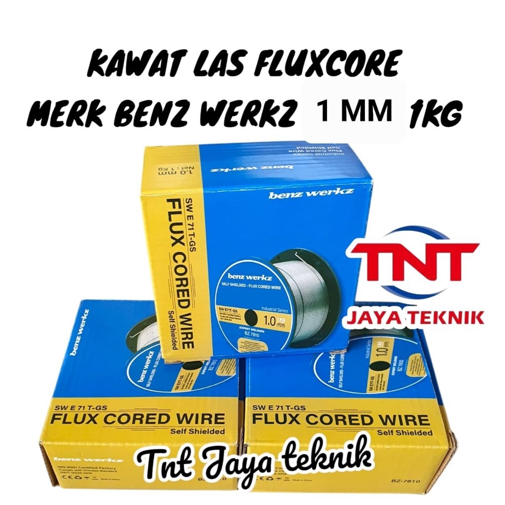 KAWAT LAS FLUX CORE 1MM BENZ / MIG WIRE FLUX CORE GASLESS 1 MM / KAWAT LAS MIG FLUX CORE BENZ 1MM