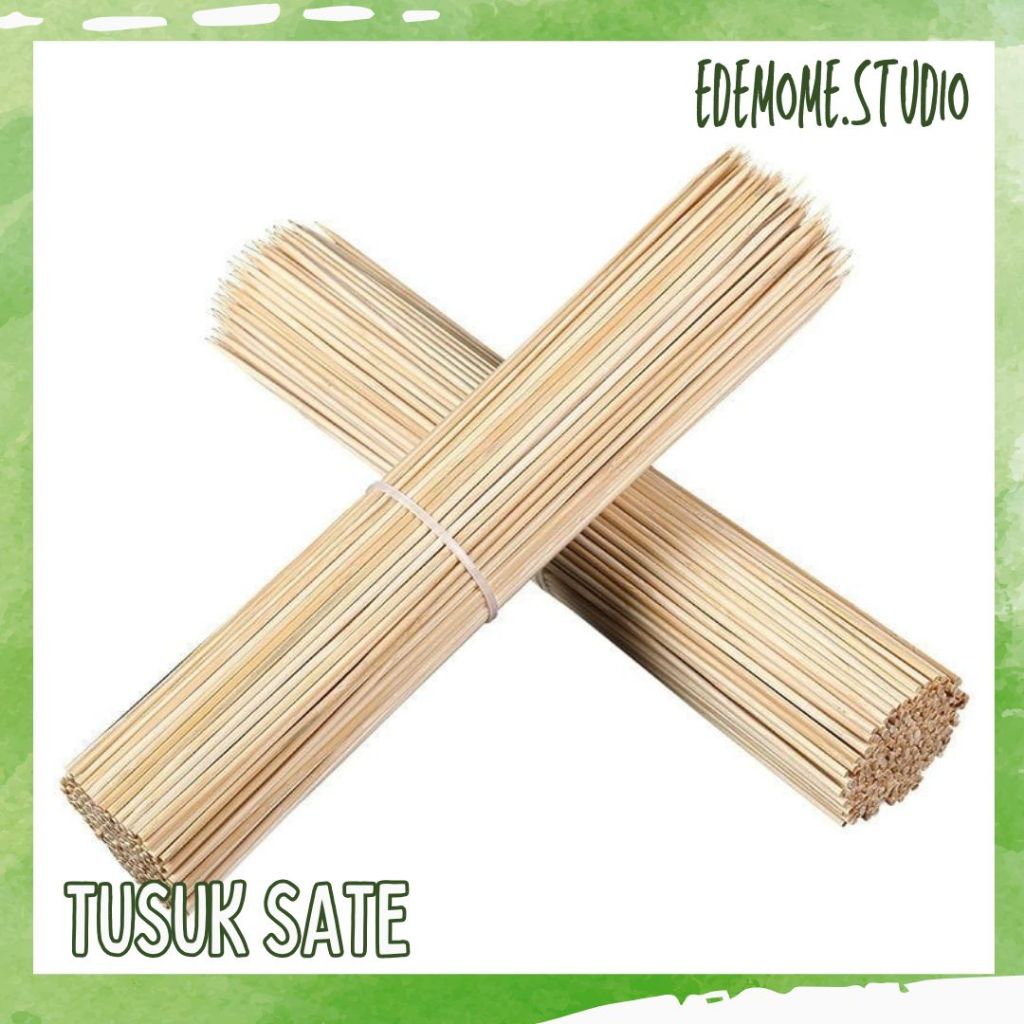 (1 PCS) Tusukan Lidi Bambu / Tusuk Buket 30 40 CM Tusuk Sate Stik Ujung Panjang