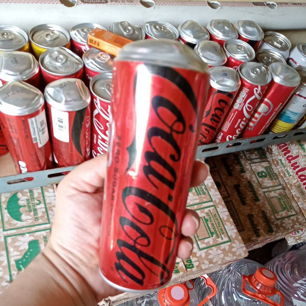 

Coca cola zero sugar, 250 ml, reject penyok